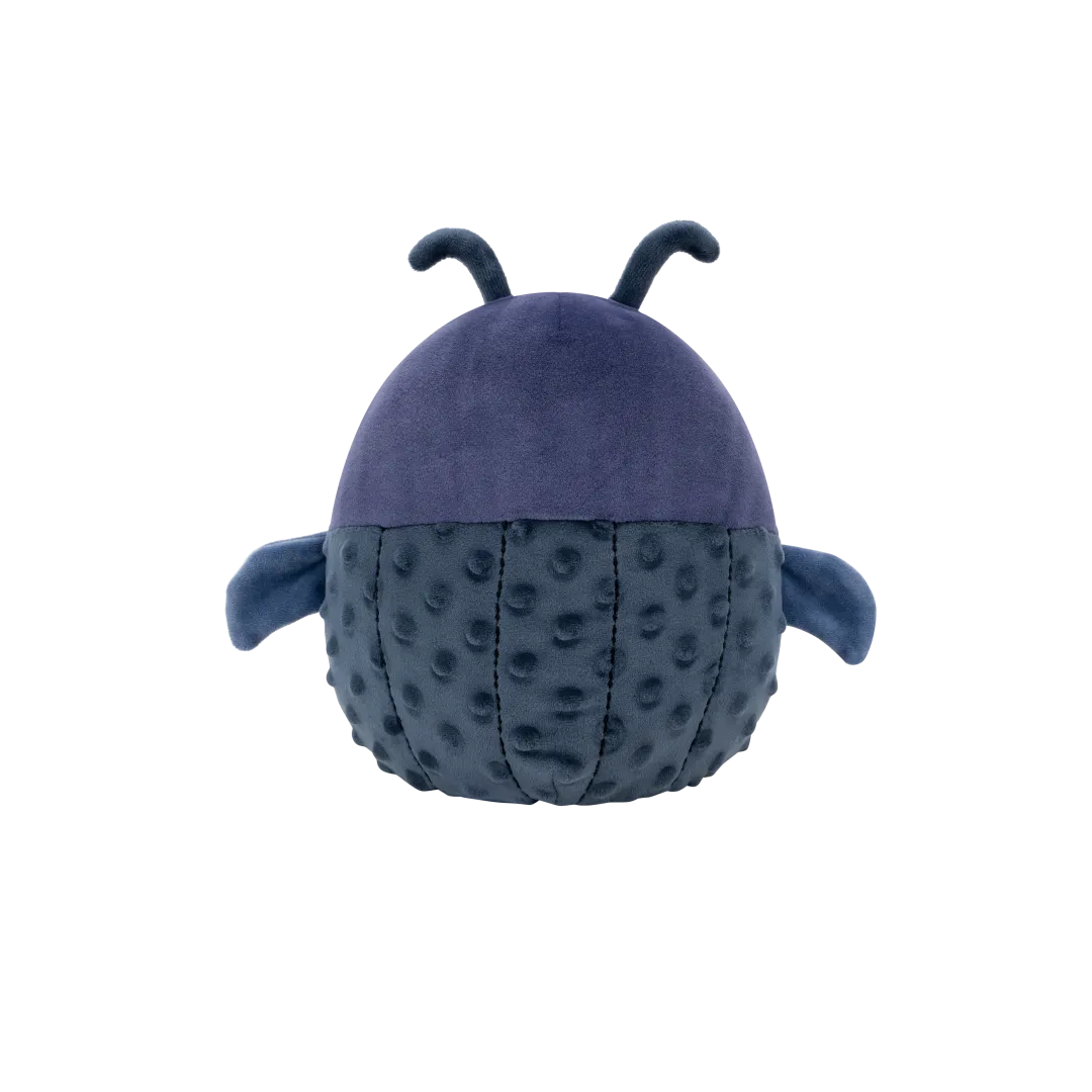 Squishmallows Tyrone el Escarabajo Pelotero Azul Marino con Corona de Flores, 20 cm - Image 3