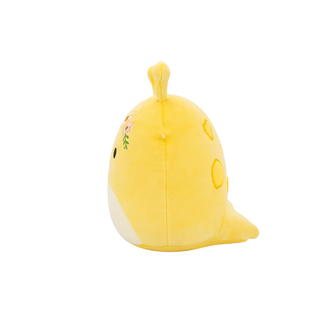 Squishmallows Zarina La Babosa Amarilla de Plátano con Flores, 20 cm - Image 3