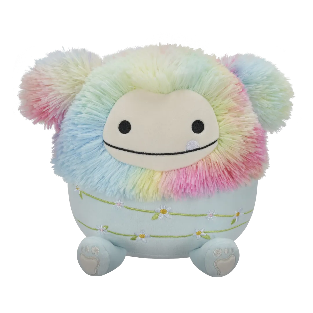 Squishmallows Zozo, el Pies Grandes azul y arco iris, 20 cm