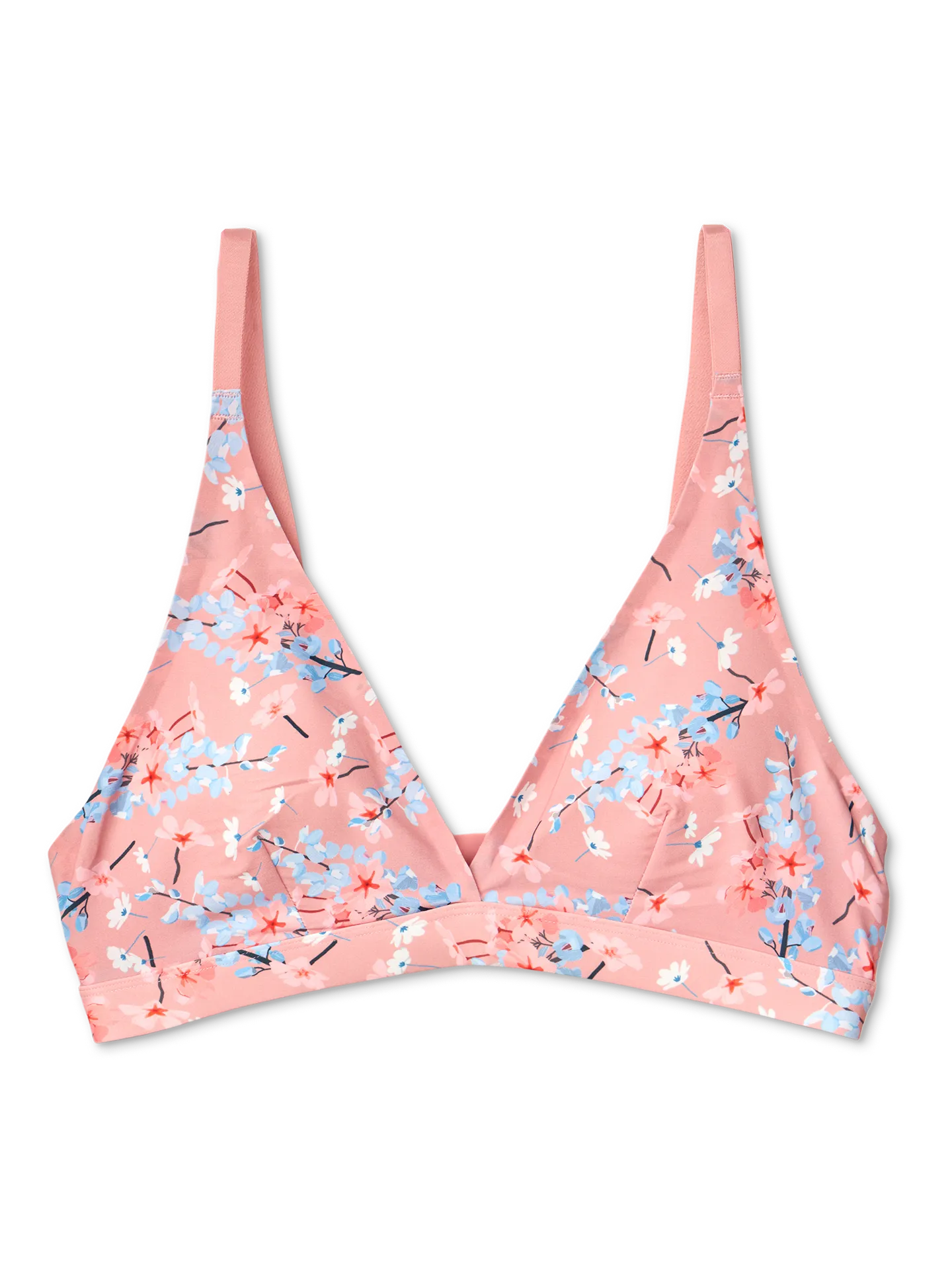 Bralette alegre sin costuras para mujer Parterre de flores