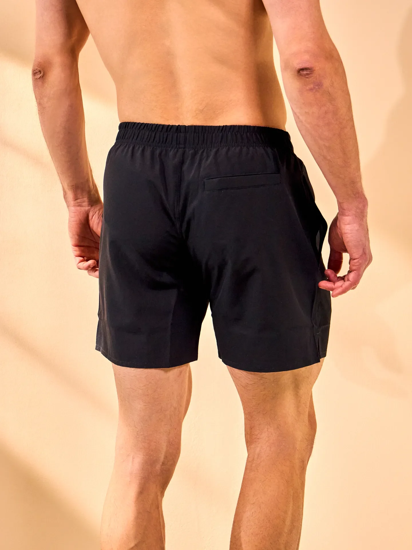 Bermudas para hombre Negro puro - Image 3