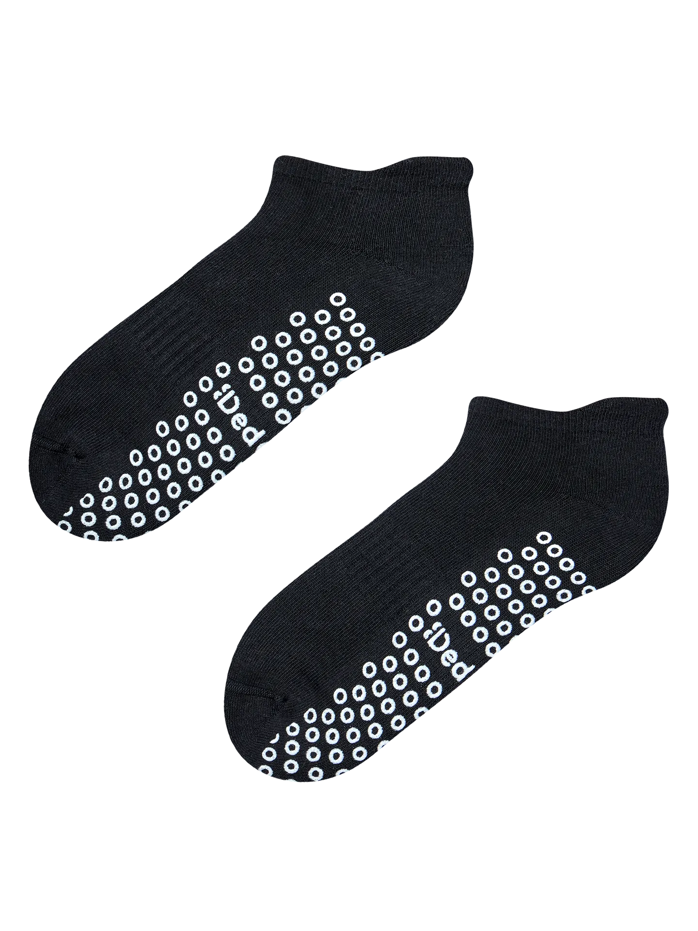 Calcetines negro puro para pilates y yoga