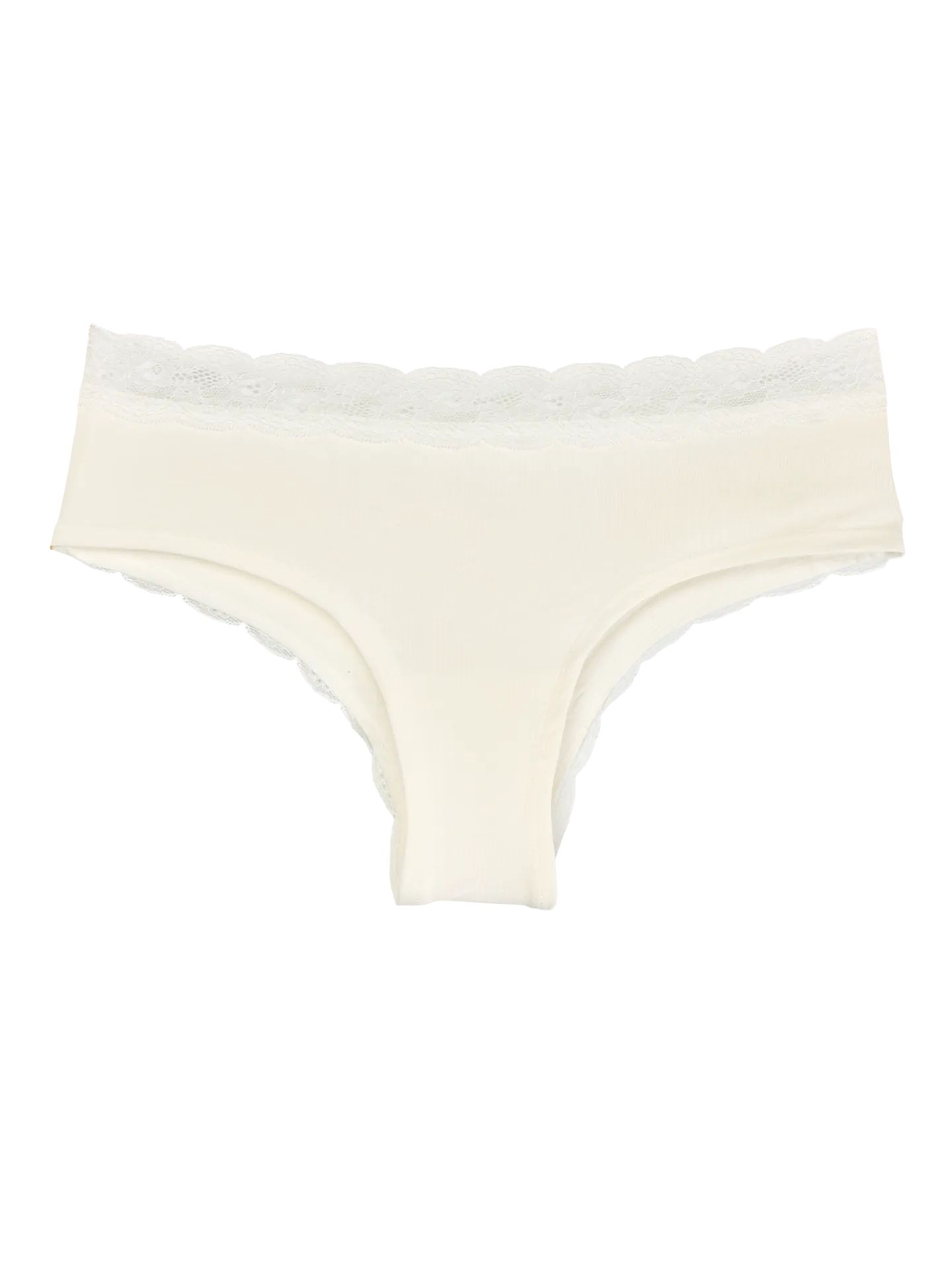 Braguitas hípsters de encaje para mujer Blanco puro