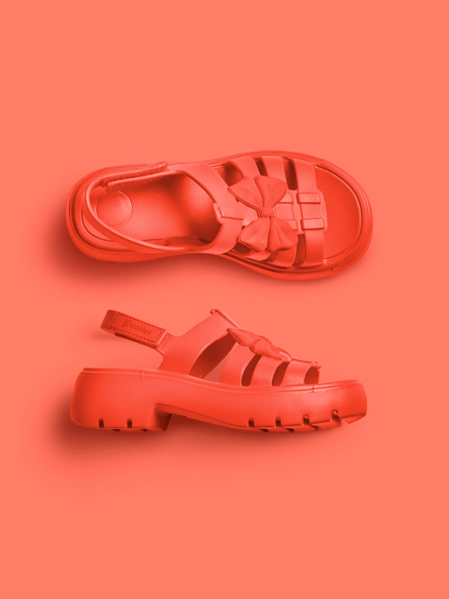 Sandalias Eva Fisherman para mujer Rojo vivo - Image 3