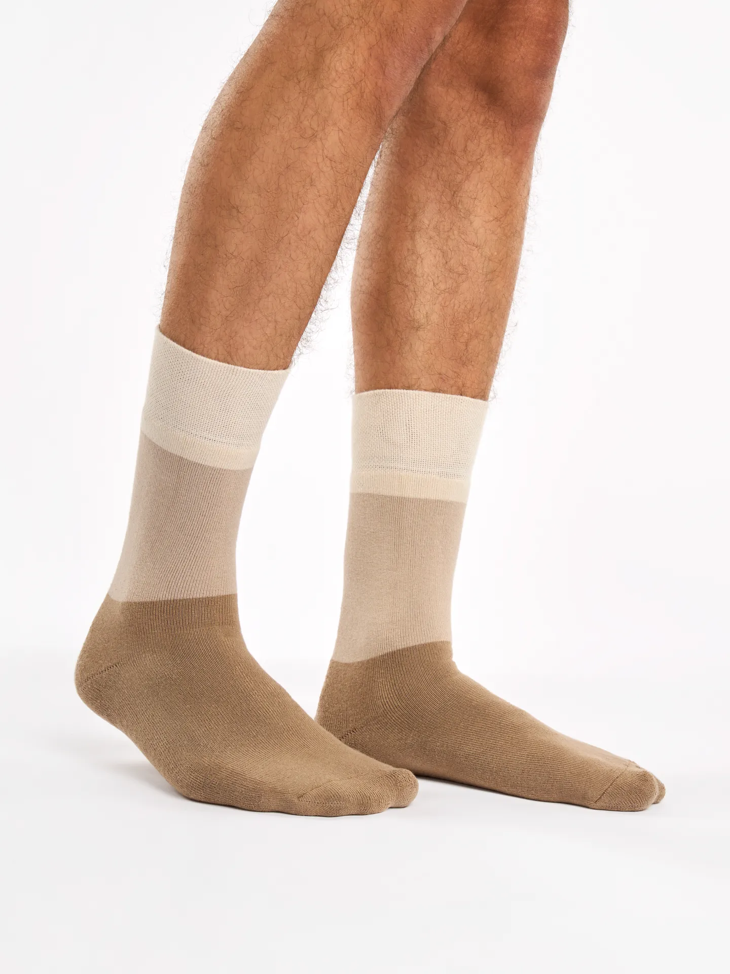 Calcetines de invierno Beige tricolor - Image 4