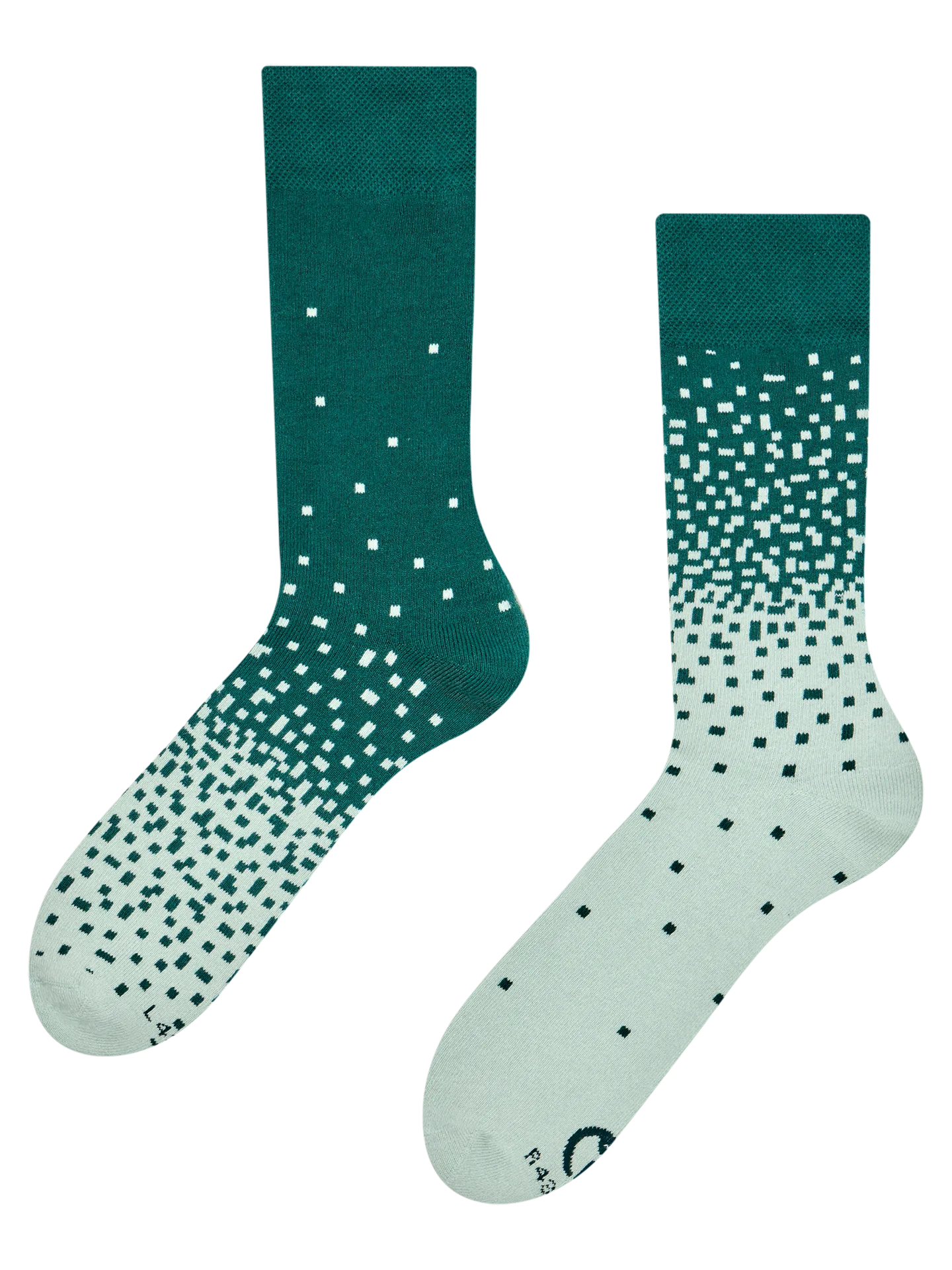 Calcetines de invierno Verde claro y oscuro
