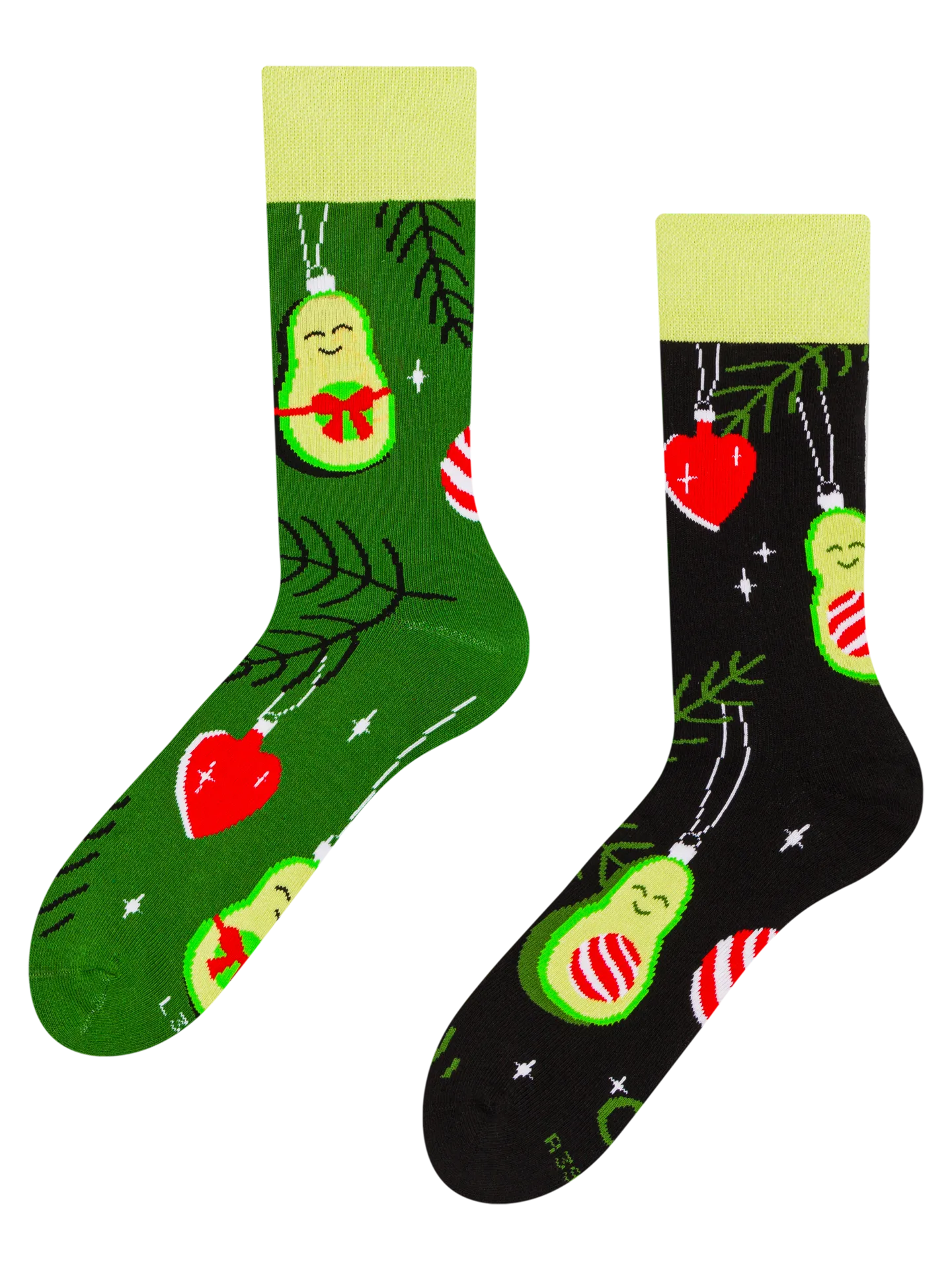 Calcetines de invierno alegres Aguacate festivo
