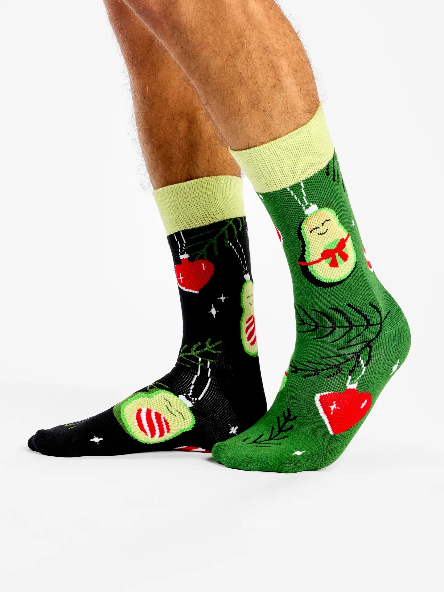 Calcetines de invierno alegres Aguacate festivo - Image 2