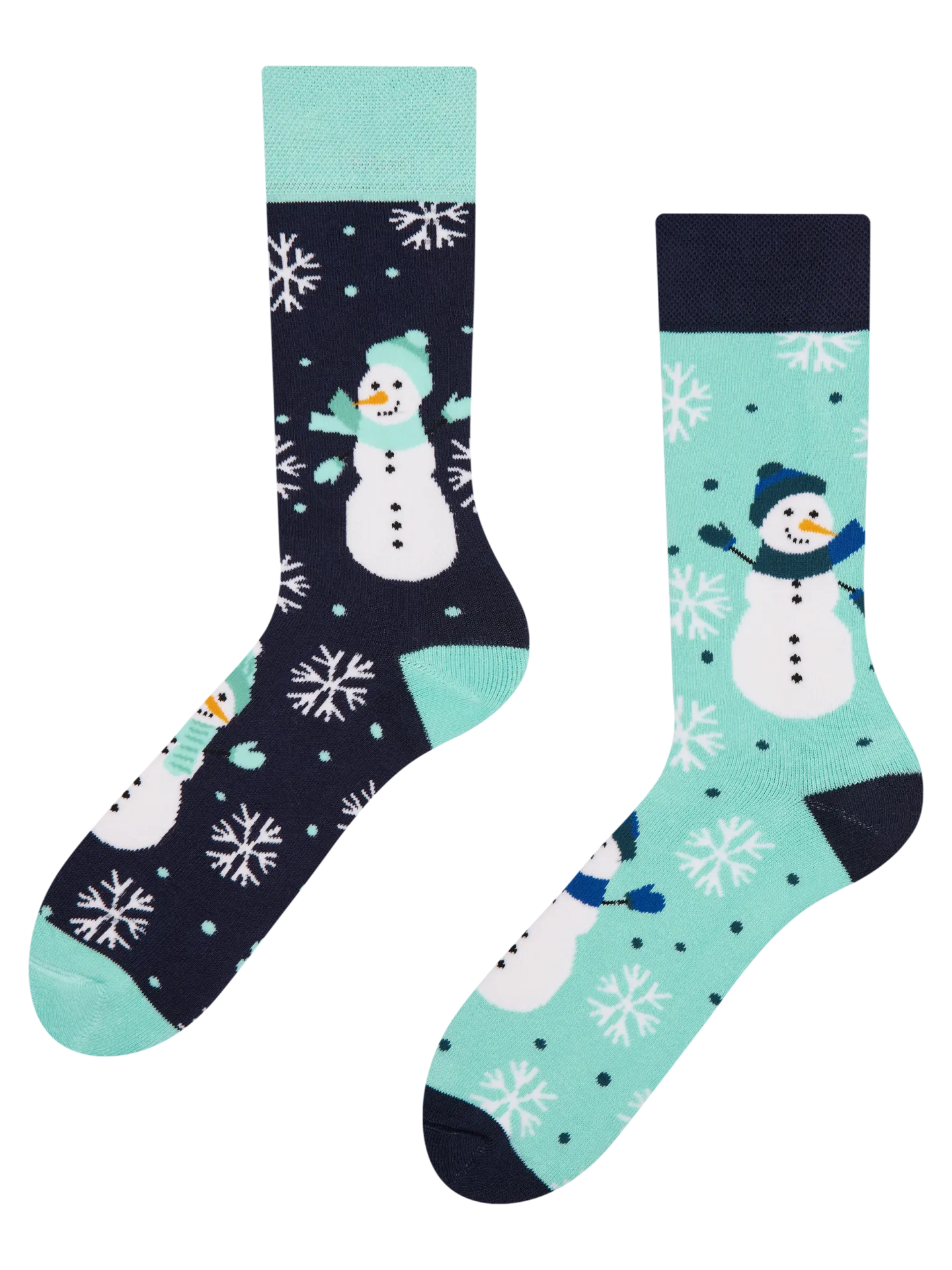 Calcetines de invierno alegres Muñeco de nieve alegre
