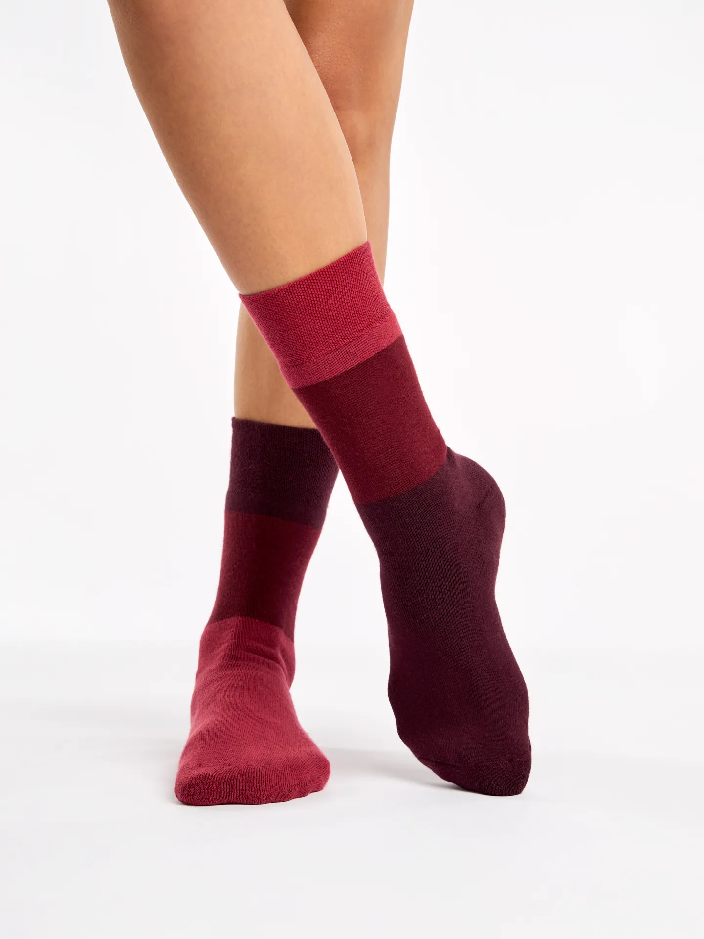 Calcetines de invierno Marrón tricolor - Image 2