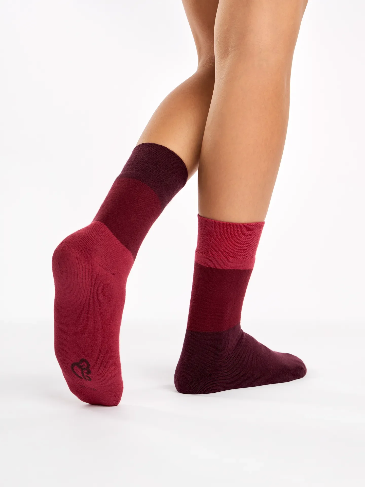 Calcetines de invierno Marrón tricolor - Image 3