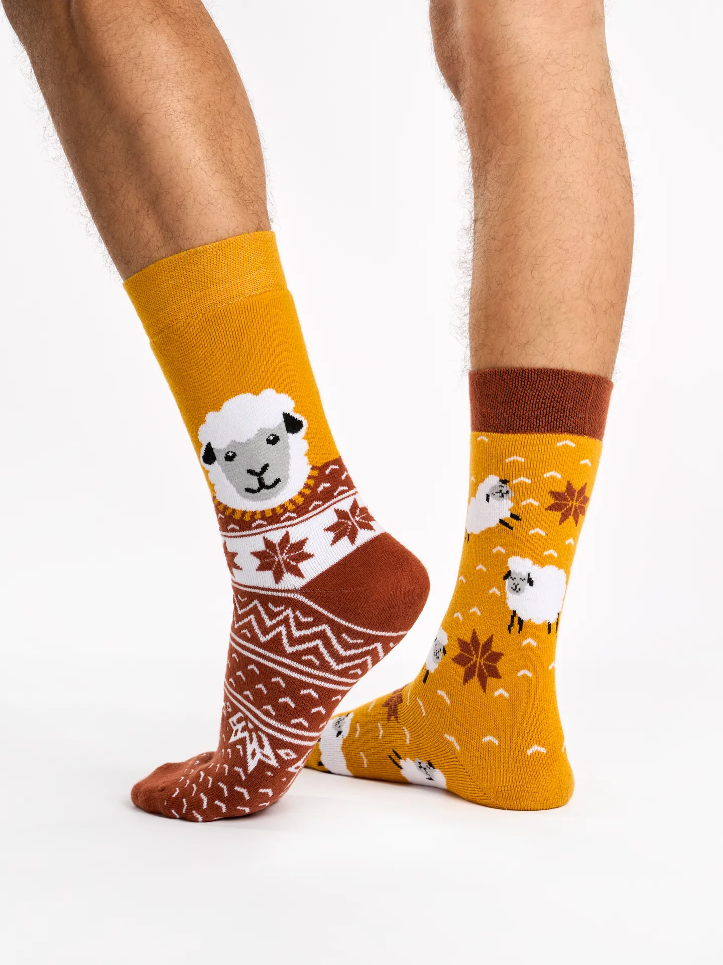 Calcetines de invierno alegres Ovejas con sudadera - Image 2
