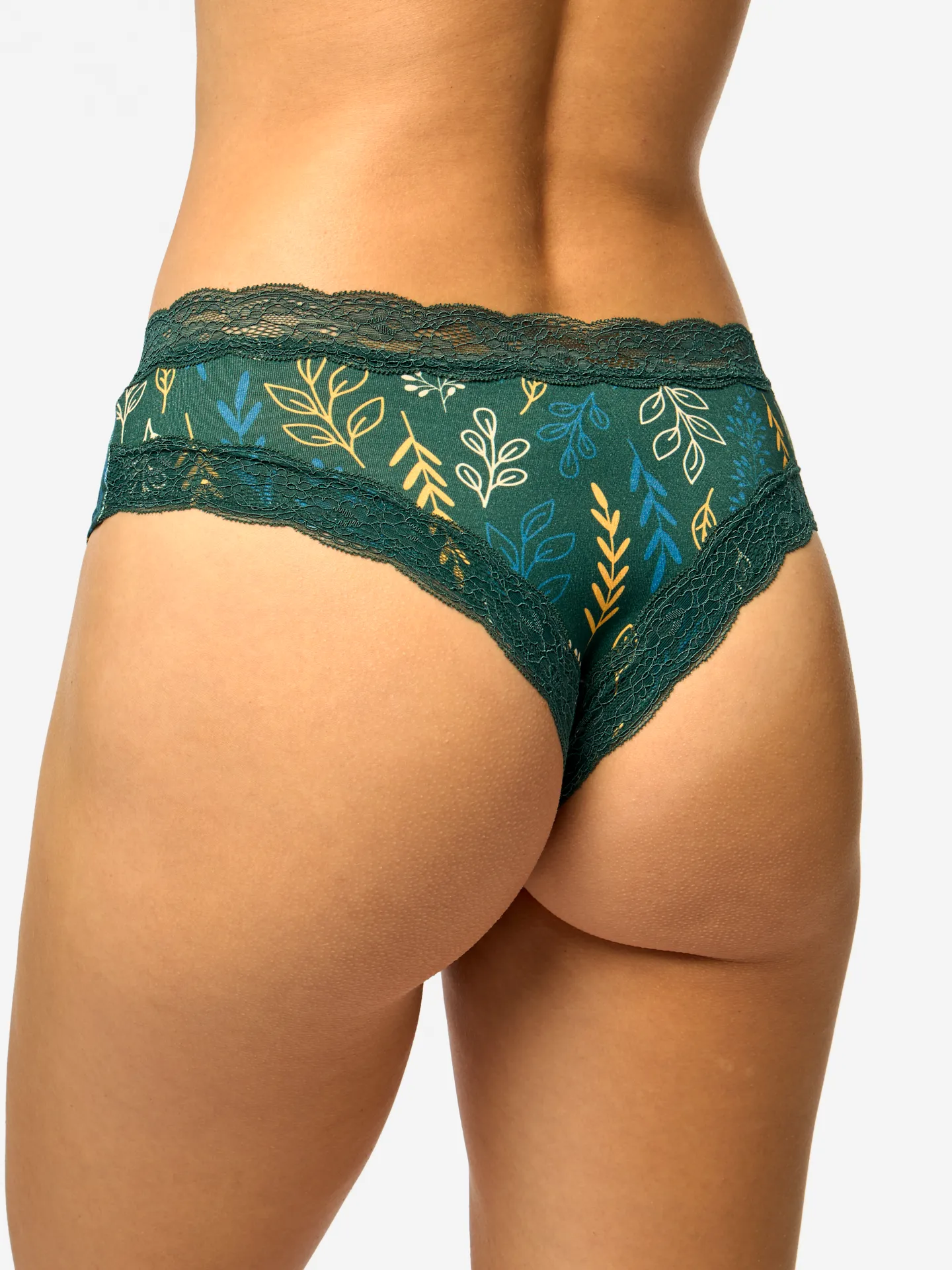 Bragas con encaje para mujer Hojas de otoño - Image 4