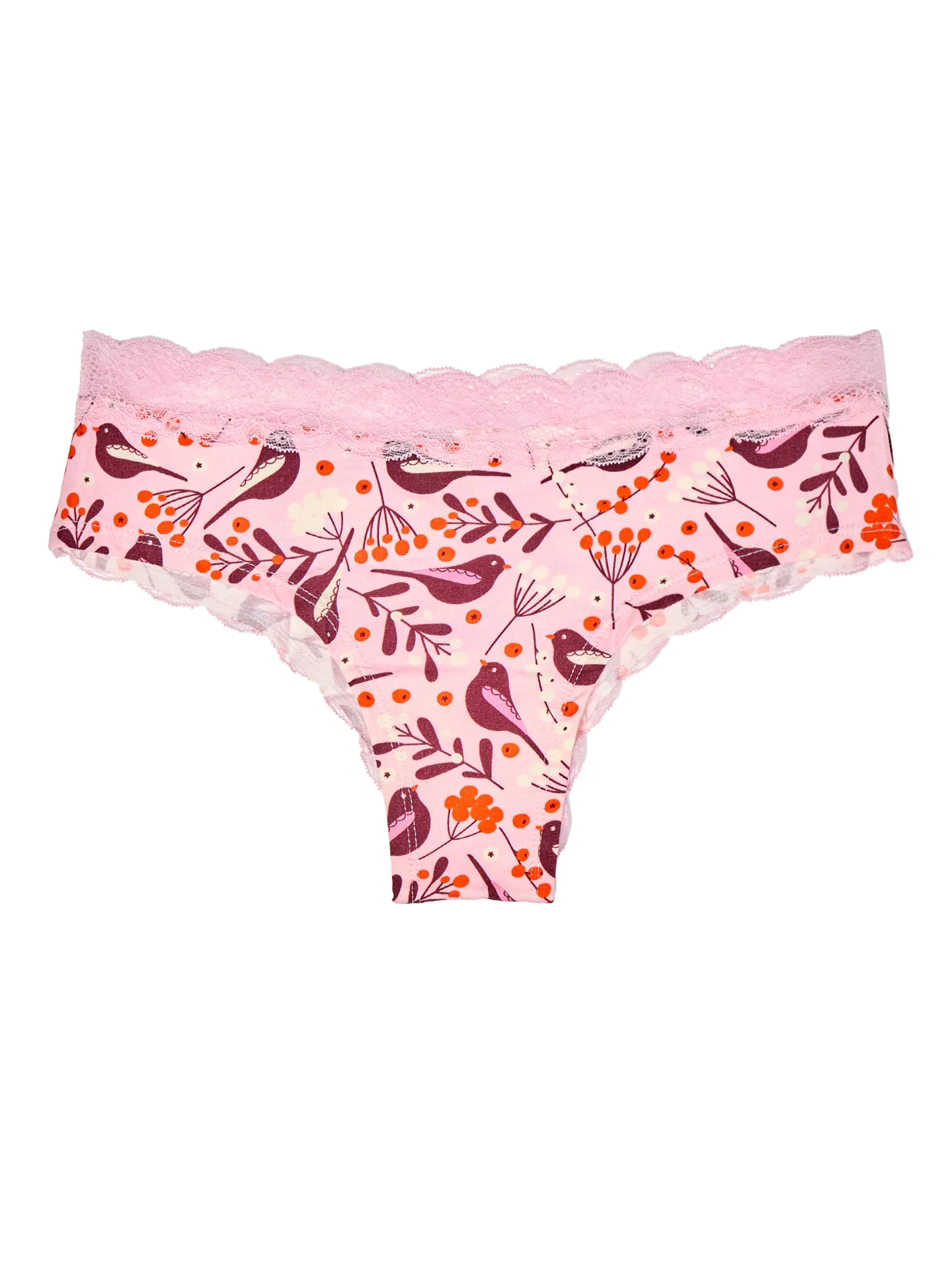 Bragas con encaje para mujer Pájaros y bayas