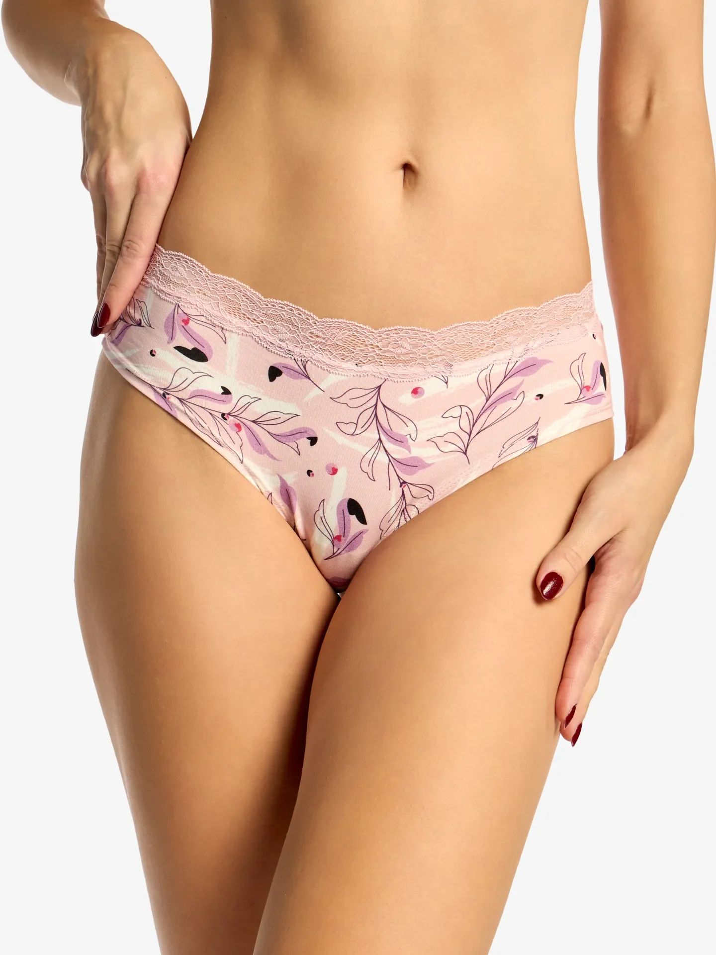 Bragas con encaje para mujer Brisa rosada - Image 3