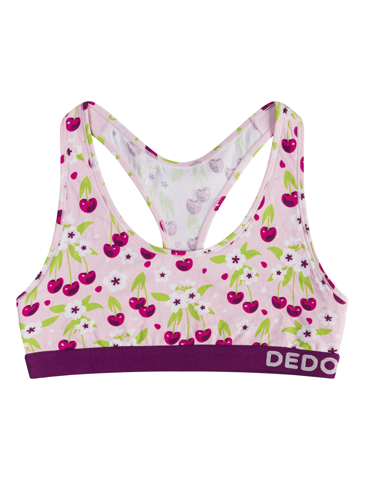 Bralette alegre para mujer Floración del cerezo