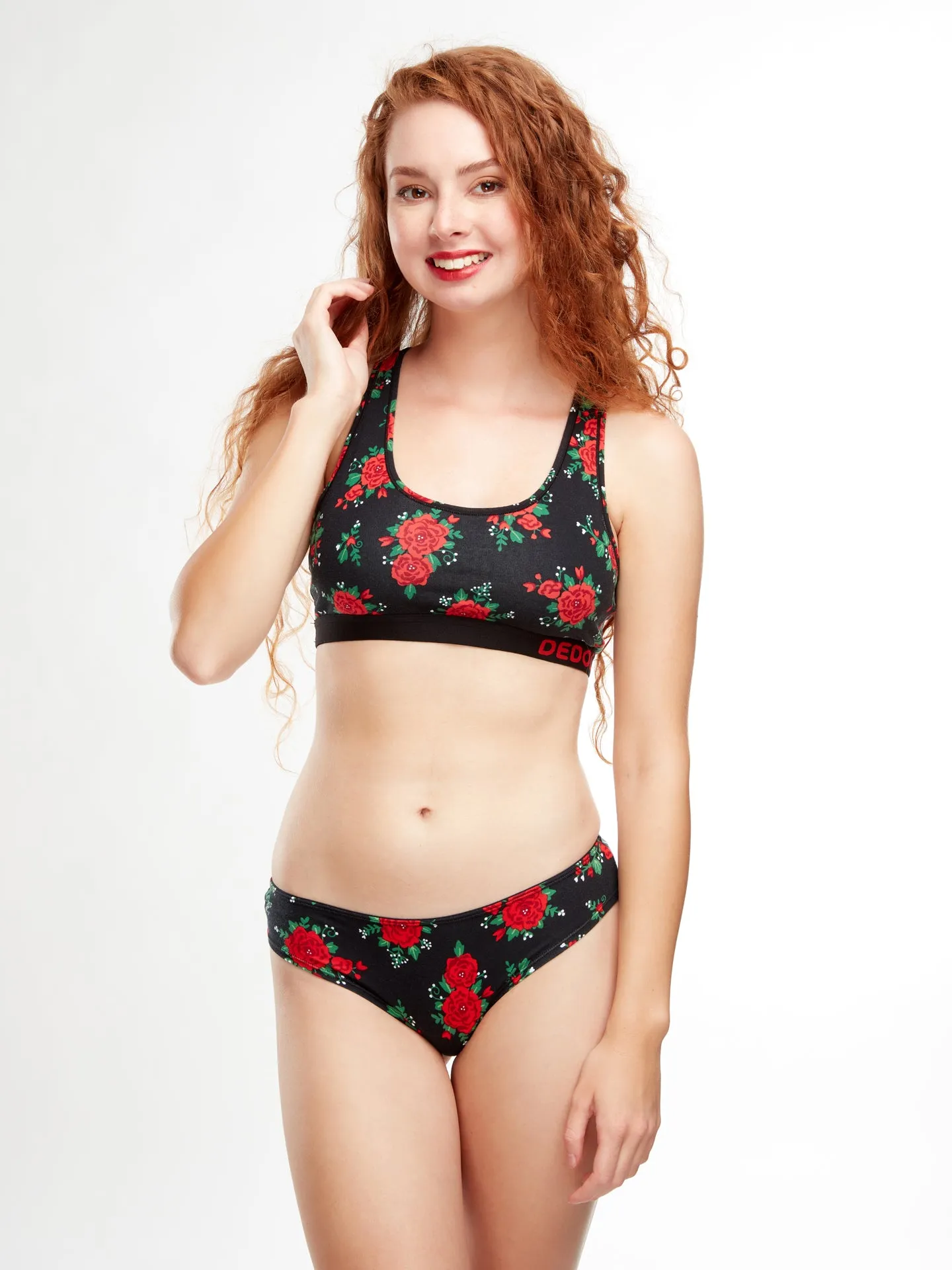 Bralette alegre para mujer Rosas - Image 3