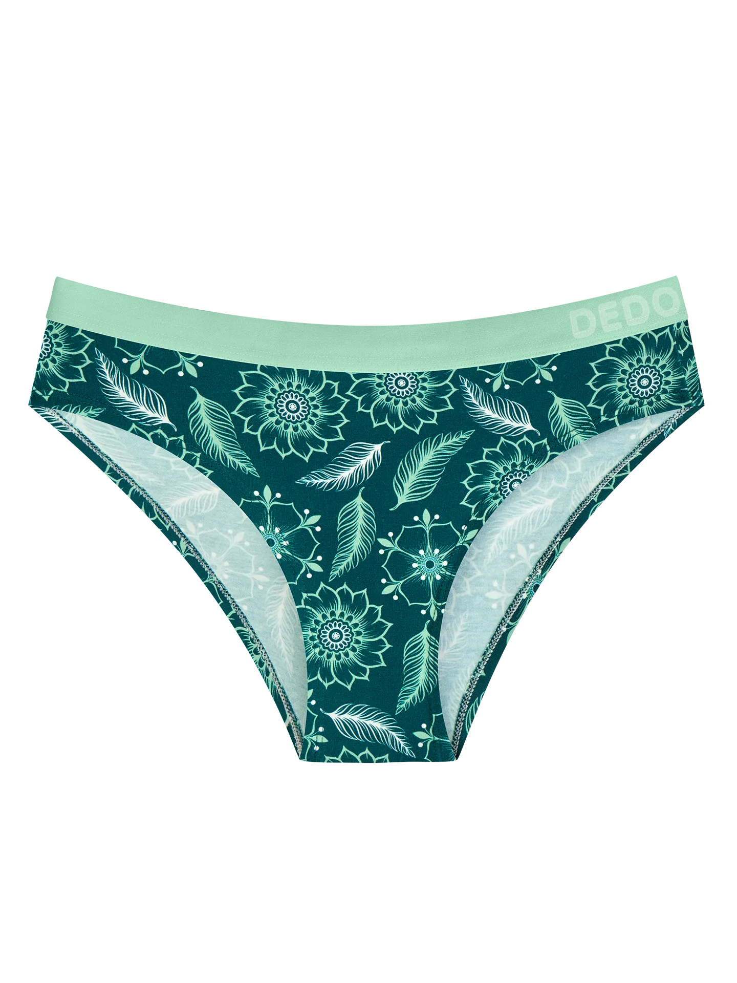 Bragas de modal alegres para mujer Mandala y hojas