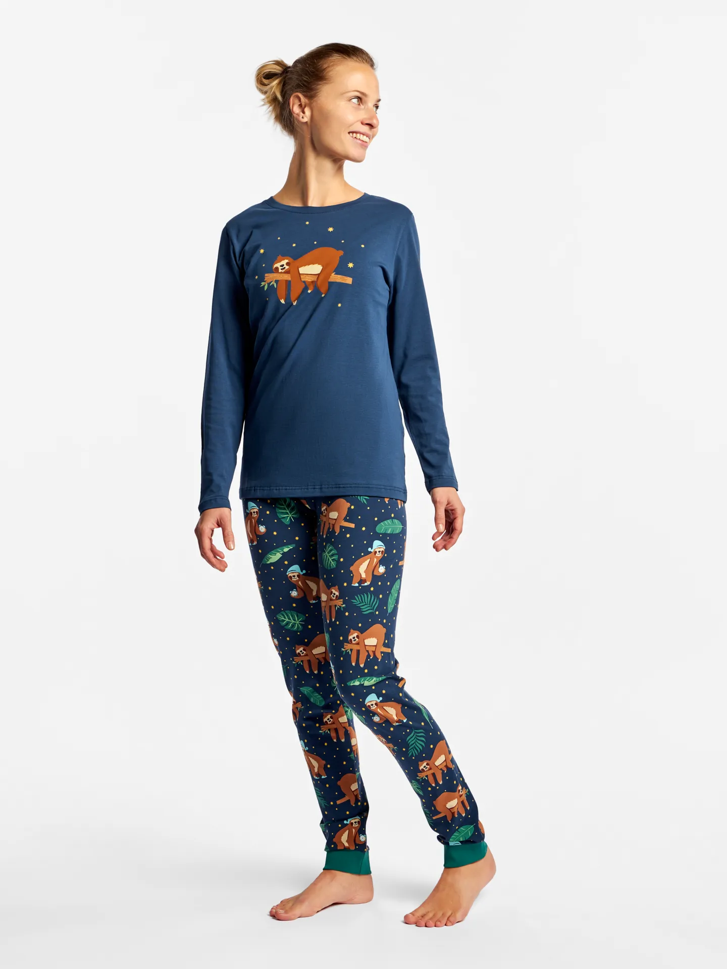 Pijama alegre para mujer Perezoso durmiente - Image 3