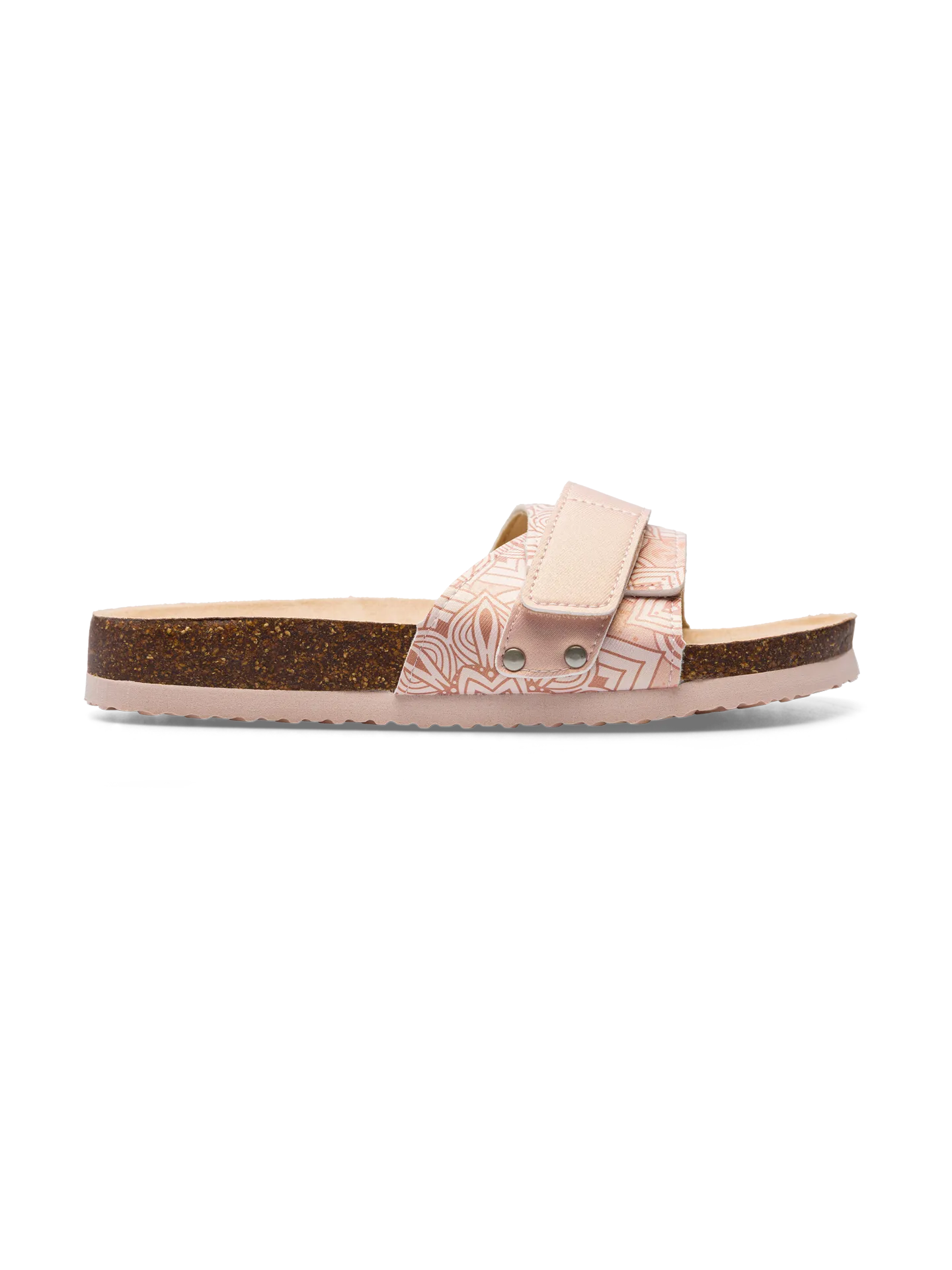 Sandalias con suela de corcho para mujer Mandala beige - Image 3