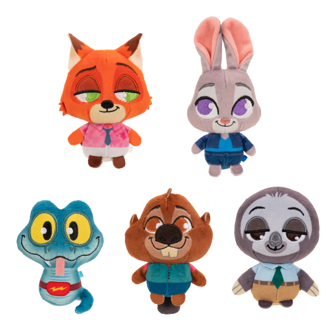Pack De Peluches Zootrópolis (5 figuras de 8 cm)